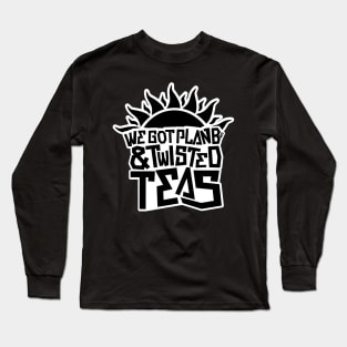 Plan Bs & Twisted Teas - White/Black Long Sleeve T-Shirt